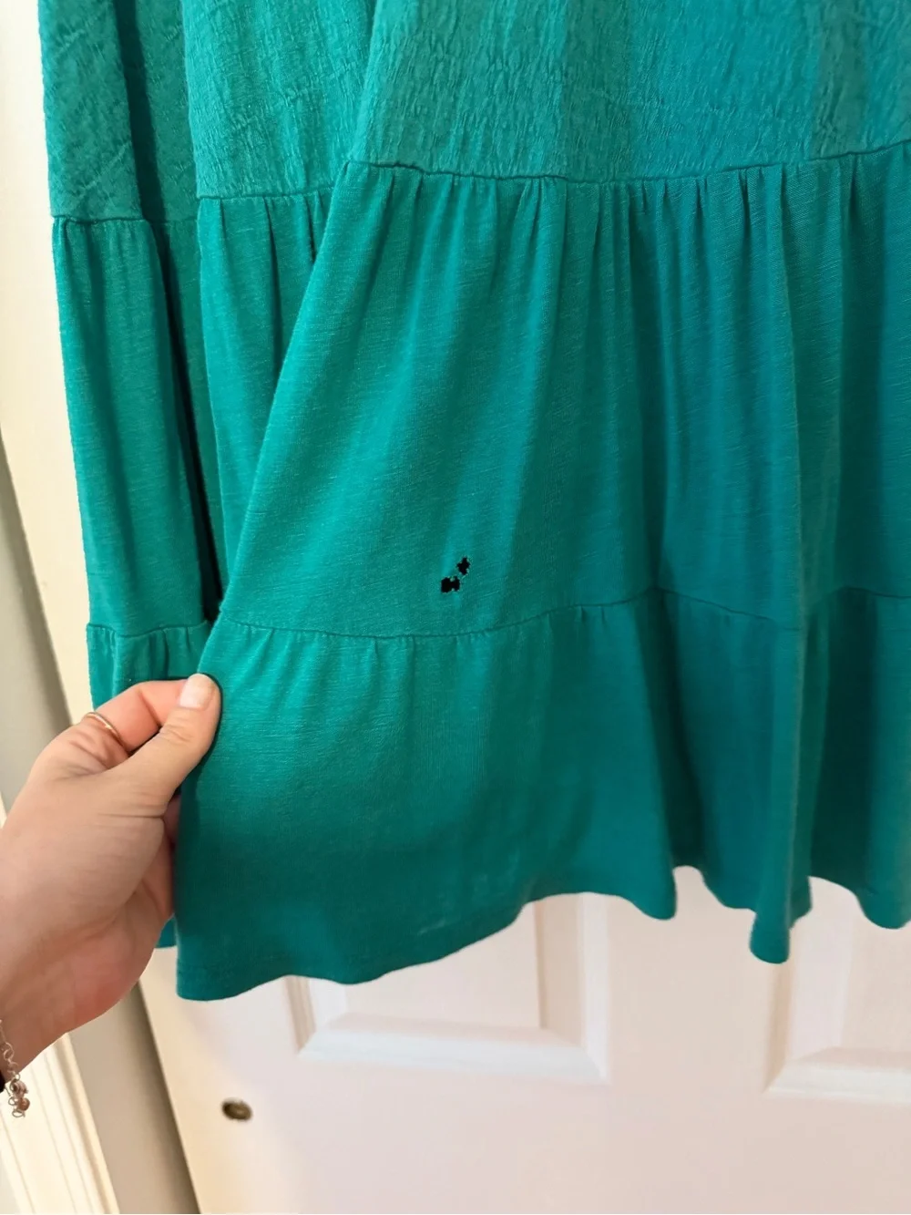 Free People Right On Time Tiered Tunic Tank - Green (medium)